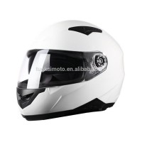 white motorcycle helmet ece double visor full face moto cross helmet (TKH-809)