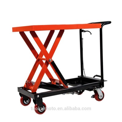 manual lifter pedal scissor table lift  hydraulic foldable single scissor lift ladder carts (TKS-HT01X)