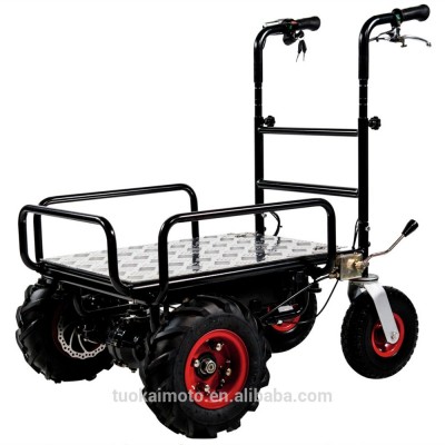 indoor&outdoor transport tools pse hand platform trucks electric trolley 350W max loading 400kgs (TKS-HT020-01E)