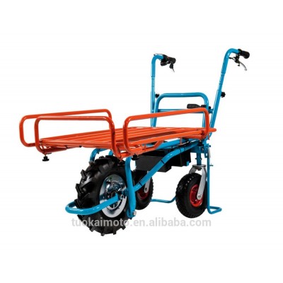 max loading 160kg 250W shelf power cart shelves carrying stainless steel hand electric trolley (TKS-HT120E-1)