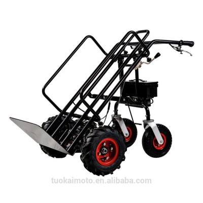 350W Foldable cart for push bottle electric trolley by hand push tools pushcart ELECTROMOTION 4WHEELS BARROW  (TKS-HT040-01E)